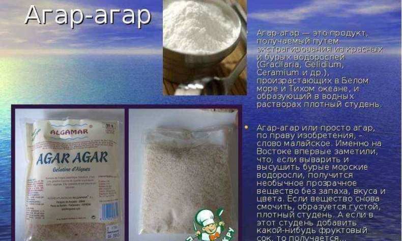 Агар-агар: все о том, что это такое, где применяется, как используется в кулинарии, из чего делается + описание побочных эффектов 4 1 agar agar 9